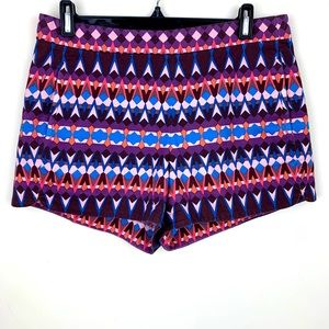 J. Crew Aztec Print Patterned Shorts Sz 4